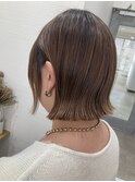 酸性縮毛矯正×酸熱ヘアエステ マッシュボブ