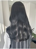 ダークアッシュ美髪ミストバング艶感エアリーカールうるツヤ