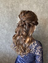 ブランカヘアー 西尾(BLANCA HAIR) ハーフアップアレンジ