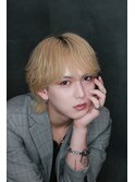 シースルーバング×ハイトーン