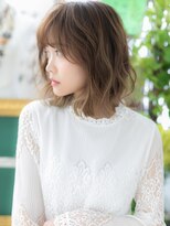 カバーヘア ブリス 戸田公園西口店(COVER HAIR bliss)&nbsp;大人ハイライト外ハネ大人こなれミディh3戸田公園20代30代40代