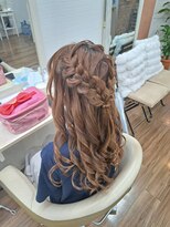 グロス 心斎橋(GLOSS) 【GLOSS心斎橋】もこもこハーフアップ