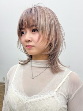 アルバム 銀座(ALBUM GINZA) 秋色ウルフレイヤーロングくすみベージュ_ba531841