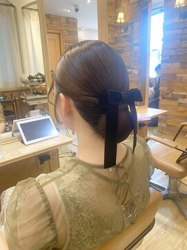アロマ ヘアー ルーム 新宿3号店(AROMA hair room) ツルッとシンプルシニヨン/ヘアセット/新宿