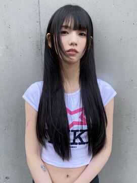 ピークアブー 原宿ハラカド(PEEK-A-BOO) 姫カットレイヤーロングミディアムハッシュカット20代30代#15