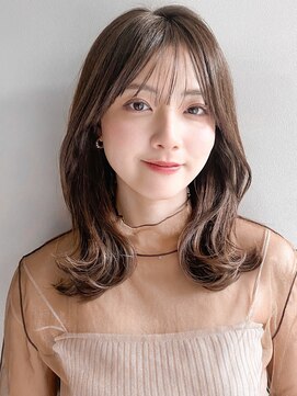 リヤン 表参道(lyann) くびれヘア レイヤーカット アプリコットオレンジ ハイライト ☆