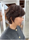 カーリーヘア/パーマヘア/ウェーブ/ショートヘア