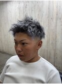 【ツイストパーマ】【ホワイトメッシュ】