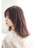 《L.E.M 仙台店》ミディアムレイヤー×ミルクベージュ/及川翔