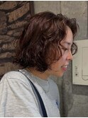 ボブパーマ・クリームパーマ・くせ毛風パーマくせ毛風パーマ