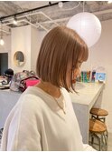 ハイトーンボブぱっつん前髪ボブミニボブ切りっぱなしボブ