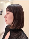 ★縮毛矯正/黒髪ボブ/結べるボブ/ワイドバング/髪質改善銀座30代