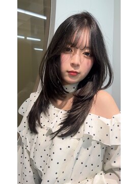 ロンドルピナス 小倉(Lond Lupinus) 黒髪カタログ/オリーブグレー/ココアベージュ/小顔に見せるヘア