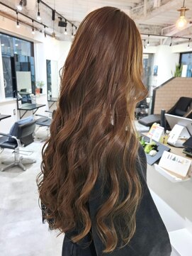 レイヤーカット　マロンベージュ