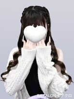 アールエーサロン モノクロ 虎ノ門(RA SALON モノクロ) 【推し活ヘアメ】編み上げハーフツイン