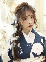 シャルメ 三宮店(CHARMER)&nbsp;卒業式に！ふわふわサイド編み下ろしヘア