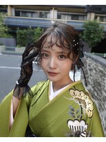 フェリーチェ(Felice)&nbsp;成人式 振袖ヘア 着物ヘア シニヨン リボンヘア 卒業式ヘア