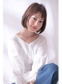 ナチュラルなシンプルボブ　　　森脇