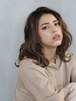 アンダーバーホワイトモデ 河内長野(_WHITE mode)&nbsp;アッシュベージュ　ヘビーウェーブ