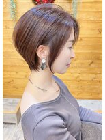 トゥーナ 表参道(tona)&nbsp;小顔前髪くびれイヤリングカラーAラインボブマロンベージュ☆