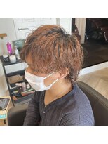 フィーリー ヘア デザイン 太田店(feAry)&nbsp;メンズミディアム×ツイストスパイラル【マッシュウルフ】