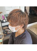 メンズミディアム×ツイストスパイラル【マッシュウルフ】