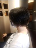 前髪なしショートボブ/ノームコア/大人可愛い20代30代40代