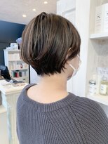 キャアリー(Caary)&nbsp;福山市美容室Caary人気 大人っぽいオシャレ丸みショートヘア
