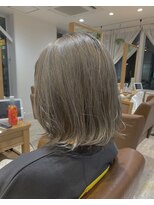 ラボヌールヘアー 宇都宮店(La Bonheur hair)&nbsp;ボブスタイル×ハイトーンカラー