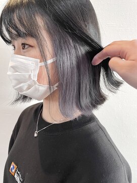 ヘアーデザイン アズール(Hair Design Azur) 【Azur】 Blue black × gray
