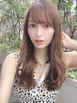 シルクレイ 新宿店(Silk-lei)&nbsp;大人かわいいカーキグレージュ,フェザーバング20代