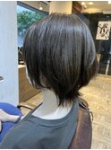辺見えみりさん風/20代/30代/くびれウルフ/グレージュカラー
