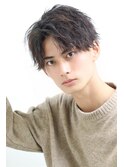 緩めの波巻きセンターパート