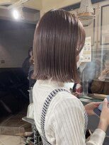 キャンバス バイ ネオリーブ 横浜西口(Canvas by neo.)&nbsp;切りっぱなしボブ/ラインボブ/ミルキーベージュ/sn