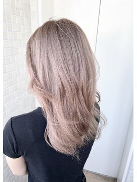 ユウル 横浜(juhl.) ブリーチ/ニュアンスカラー/ことりベージュ/アースカラー/カラー