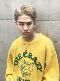 アップバング ハイトーン シルバーベージュ