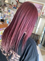 ヘア メイク ココ(hair make coco)&nbsp;ブリーチ★ワインレッド
