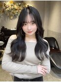 大人上品/リアル韓国スタイル/フェイクブラック/レイヤーカット