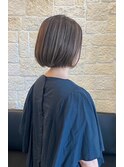 エイジングケア 白髪ぼかしハイライト×髪質改善Tr ボブカット#3