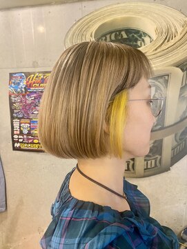 ガレージヘア(GARAGE HAIR) 顎ラインボブ／30代