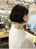 切りっぱなしボブミニボブパーマくびれボブ外ハネボブブリーチ