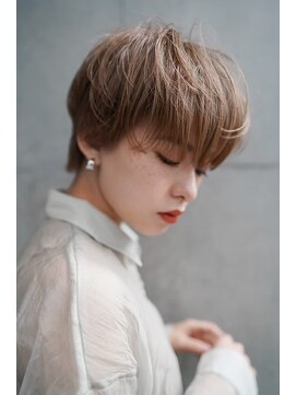 ギークス(GEEKS) 【GEEKS渋谷】マッシュショート/マロンベージュ/冬ヘア/20代30代