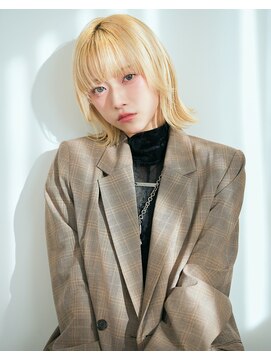 リトル ソルト 渋谷(little×salt) ホワイトブロンドウルフボブ［渋谷駅］