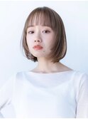 大人かわいい前髪セシルカットココアブラウンフリンジウェーブ