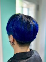 マティーナ ヘアー 池袋(Matina hair) 【クールショート×デザインカラー×ブルー】池袋美容室