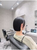 33.ボブ/切りっぱなしボブ/顔周りカット/韓国ヘア/内巻きボブ