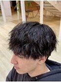 王道マッシュにソフトツイストスパイラル