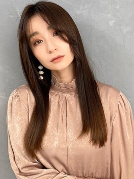 ガーディナ(Gardina) 髪質改善トリートメント ロングストレート 艶髪 顔周りカット