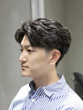 プライベートバーバー 武蔵小杉 新丸子(PRIVATE BARBER) フェザーパーマ爽やかヘア<理容室>武蔵小杉バーバーシェービング