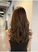 ココアベージュ/オリーブグレー[レイヤーカット/髪質改善/銀座]